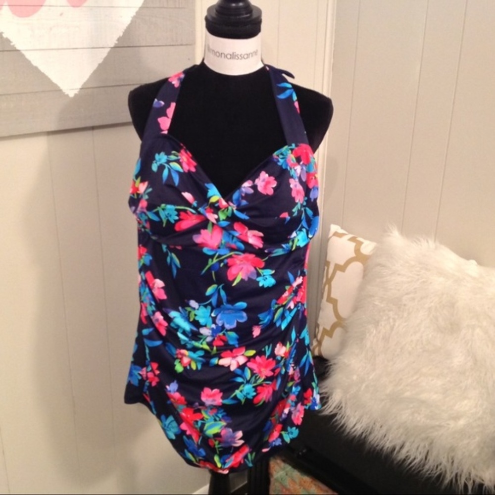 Catalina Tropical Classic Halter Swimsuit